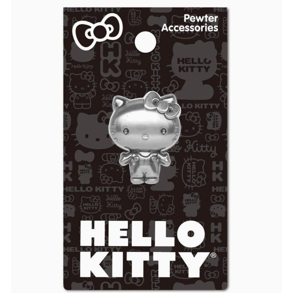 Hello Kitty Pewter Pin Silver